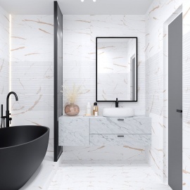 Statuario Gold Eurotile Ceramica