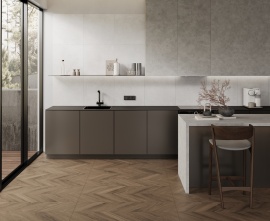 Wood Latina Brown Chevron Laparet