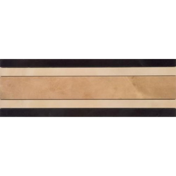 Керамическая плитка Керамогранит Бордюр CENEFA DAMORE 2 DARK 12,8x38,8 14318-01-1238-286Ce2-1