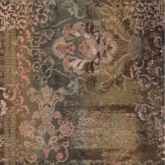 Керамогранит СД015 STWDS60R Inserto Silk STEELWALK RUST 59,5*59,5