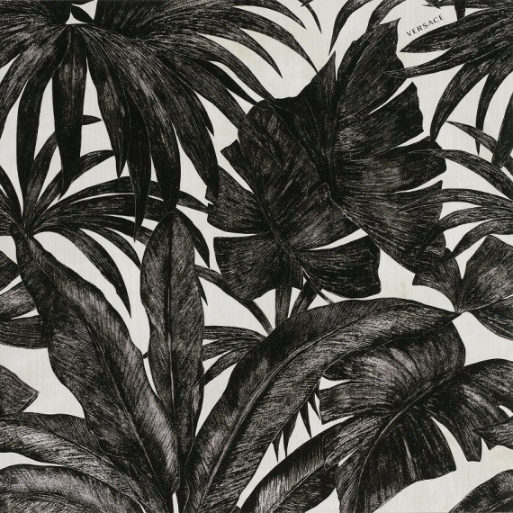 Керамогранит 0262768 Palme B Bianco/Nero 78x78