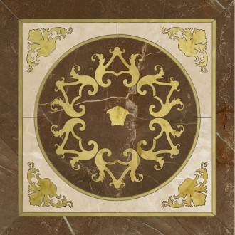 0262782 Cassettone Marrone/Crema 78x78