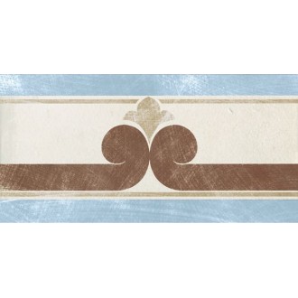 Керамогранит 1036819 Via Emilia Fascia CREMA-AZZURRO 10x20