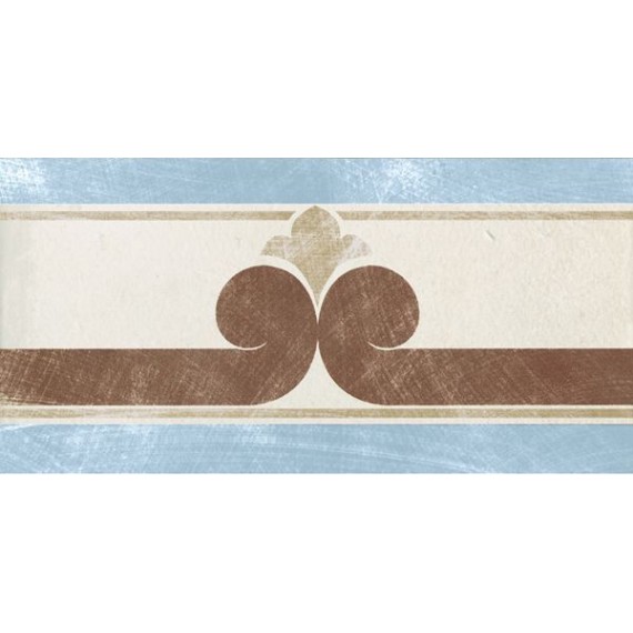 Керамогранит 1036819 Via Emilia Fascia CREMA-AZZURRO 10x20
