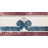 Керамогранит 1036821 Via Emilia Fascia BIANCO-BORDEAUX 10x20