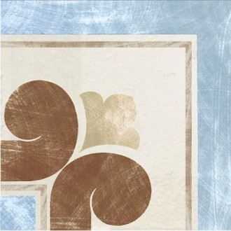 Керамогранит 1036839 Via Emilia Angolo Fascia CREMA-AZZURRO 10x10
