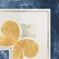 Керамогранит 1036840 Via Emilia Angolo Fascia BIANCO-BLU 10x10