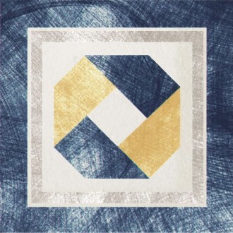 Керамогранит 1036845 Via Emilia Inserto Festone BIANCO-BLU 10x10