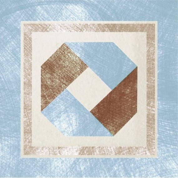 Керамогранит 1036847 Via Emilia Inserto Festone CREMA-AZZURRO 10x10