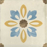 Керамогранит 1036851 Rivalta Inserto Fiore CREMA 10x10