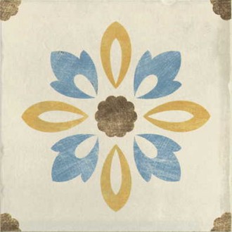 Керамогранит 1036851 Rivalta Inserto Fiore CREMA 10x10