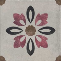 Керамогранит 1036852 Rivalta Inserto Fiore GRIGIO 10x10