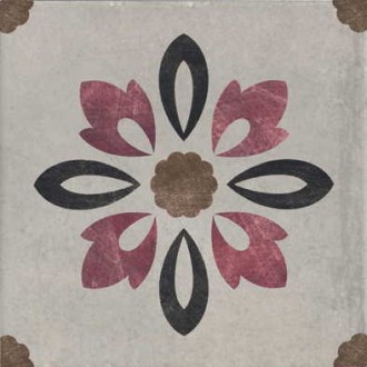 Керамогранит 1036852 Rivalta Inserto Fiore GRIGIO 10x10
