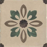 Керамогранит 1036853 Rivalta Inserto Fiore TORTORA 10x10