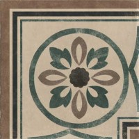 Керамогранит 1036899 Rivalta Angolo Greca Fiore TORTORA MQ 20x20