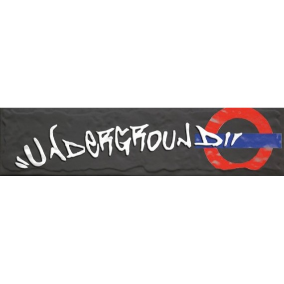 Керамогранит 1039941 Dec. Inserto Underground Black 8.6x35