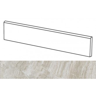 Керамогранит 1043104 Anthology Battiscopa Grey Lap Rett 8x60