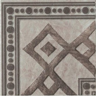 Керамогранит 1044117 Anthology Angolo Fascia Grey 9.8x9.8