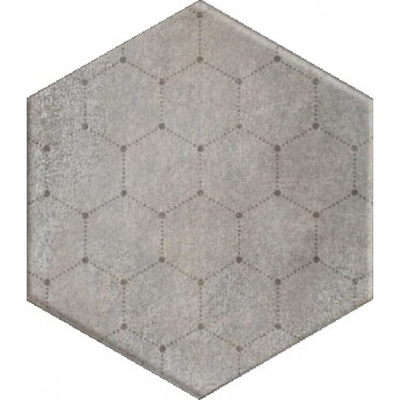 Керамогранит 1047336 Docklands Hexagon Freeport Grey (9 soggetti mix) 24x27,7