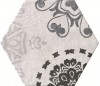 Керамогранит 1047686 DOCKLANDS INSERTO DOCKS WHITE HEXAGONE 24x27,7