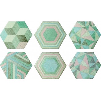 Dune Mosaicos 187462 Portland Hexagon Deco 21,5x25