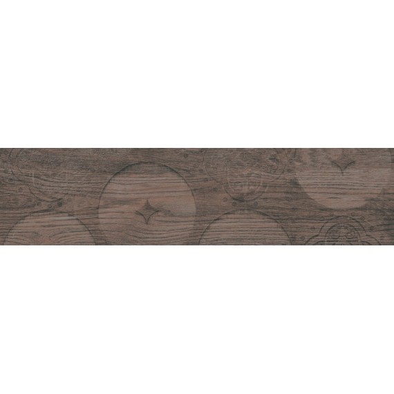 Керамогранит 2380HW91 Декор Lodge темно-коричневый 22.5x90