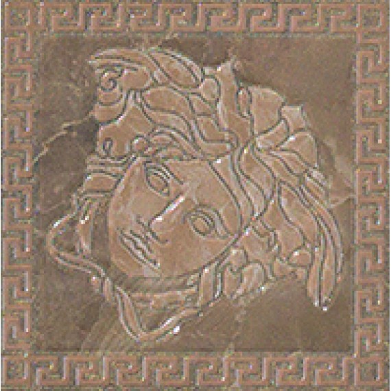 Керамогранит 240387 MARBLE TOZZETTO MEDUSA MARRON LEV 14,4x14,4