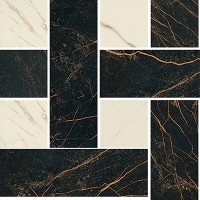 Керамогранит 240451 MARBLE MOSAICS CHESTERFIELD NERO-BIANCO 29,1x29,1