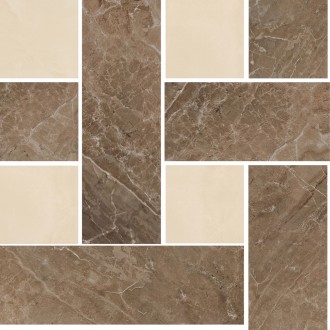 Керамогранит 240452 MARBLE MOSAICS CHESTERFIELD MARRONE/BEIGE 29,1x29,1