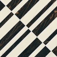 Керамогранит 240521 MARBLE MOSAICS OPTICAL NERO-BIANCO 58,5x58,5