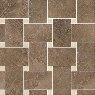 Керамогранит 240536 MARBLE MOSAICS INTRECCIO MARRONE-BEIGE 29,1x29,1