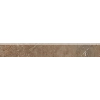 Керамогранит 240597 MARBLE BATTISCOPA MOLATO MARRONE LAP 8x58,5
