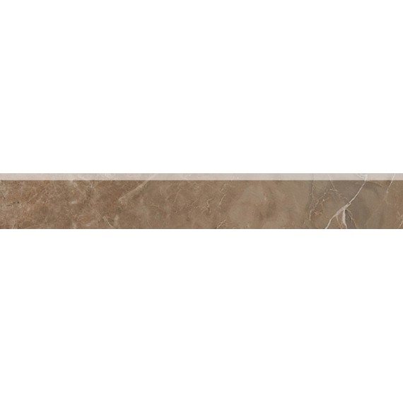 Керамогранит 240597 MARBLE BATTISCOPA MOLATO MARRONE LAP 8x58,5