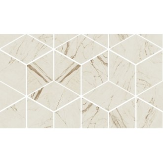 Керамогранит 240831 MOSAICS T3-3D BIANCO 17x29,1