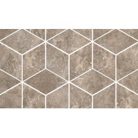 Керамогранит 240836 MOSAICS T3-3D GRIGIO 17x29,1