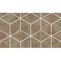 Керамогранит 240837 MOSAICS T3-3D MARRONE 17x29,1