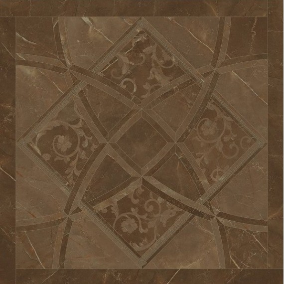 Керамогранит 262533 Fondo Intarsio Pulpis Marrone 78х78