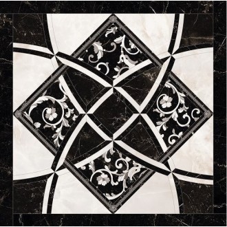 262534 Intarsio Bianco/Nero 78x78