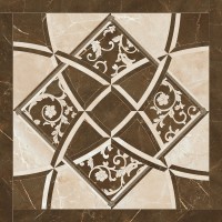 262535 Emote INTARSIO CREMA/MARRONE 78x78