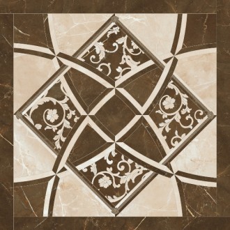 262535 Emote INTARSIO CREMA/MARRONE 78x78