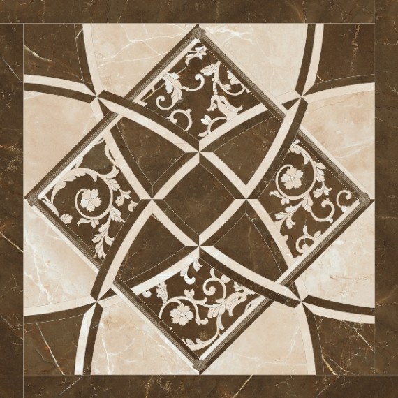 Керамогранит 262535 Emote INTARSIO CREMA/MARRONE 78x78