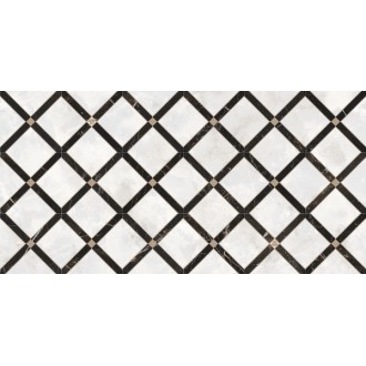 262544 INTRECCIO BIANCO/NERO 39x78