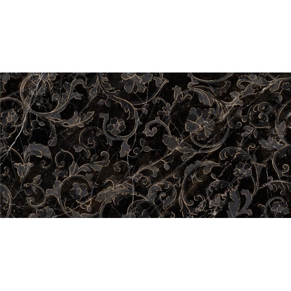 Керамогранит 262552 FLOREALE NERO AMASANTA 39x78