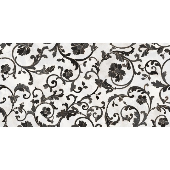 Керамогранит 262554 FLOREALE BIANCO/NERO 39x78