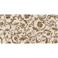 262555 FLOREALE CREMA/MARRONE 39x78