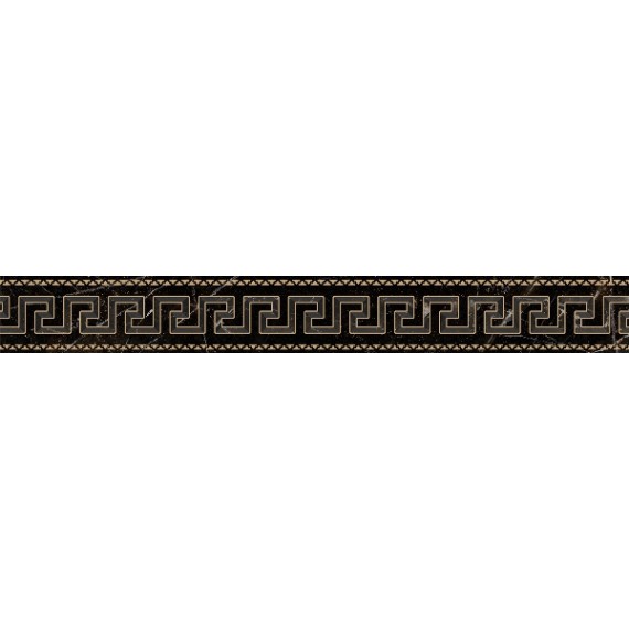 Керамогранит 262562 Fascia greca Nero Amasanta 10x78