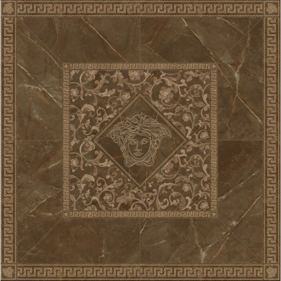 Керамогранит 262603 Rosone Pulpis Marrone 156x156