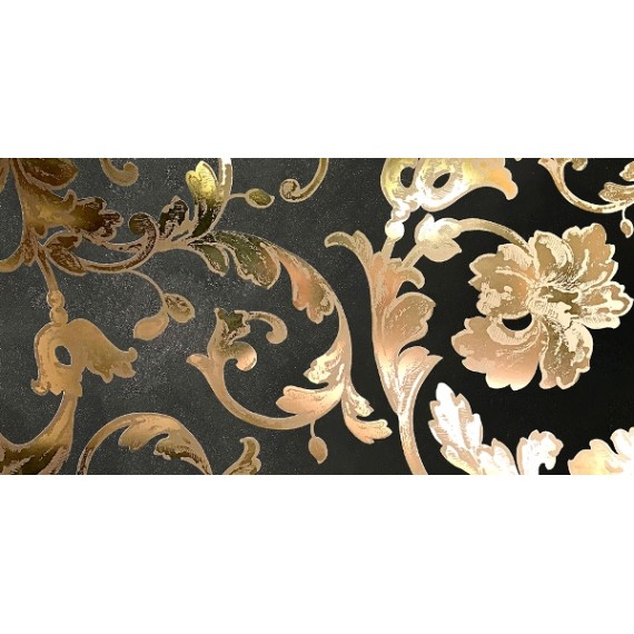 Керамогранит 262690 PANNELLO BAROCCO NERO/ORO MIX 39x78