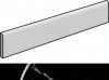 Керамогранит 4100093 Marmo Nero Skirting 7x60