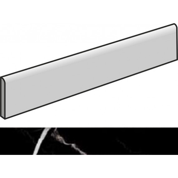 Керамогранит 4100093 Marmo Nero Skirting 7x60